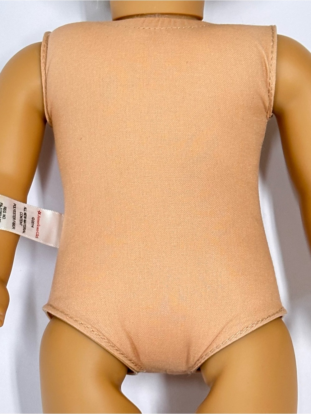 2014 American Girl Blonde Hair Blue Eyes 18" Doll With Cloth Body Needs TLC Nude - Picture 6 of 15